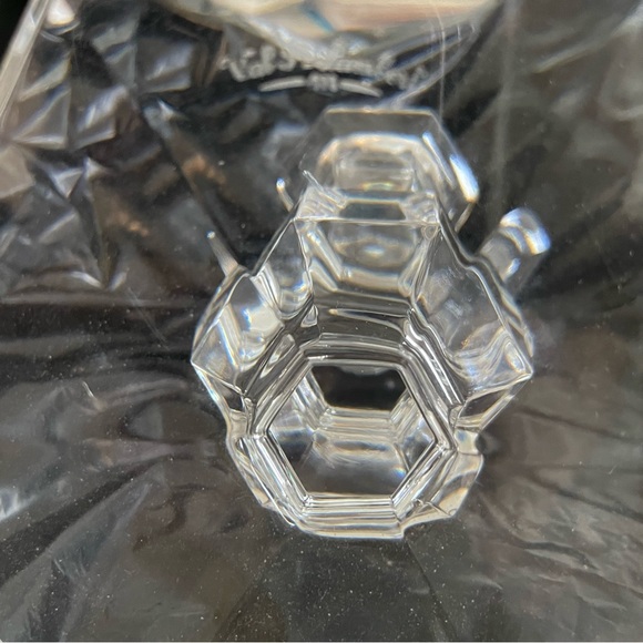 Vintage Val St Lambert Crystal Candlestick Holders 6.75” Tall Set of Two 1960 - Picture 5 of 7